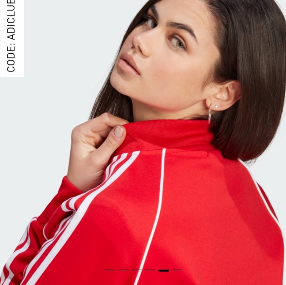 ADIDAS Originals Track Jacket Red Sz men's Medium - Picture 6 of 9